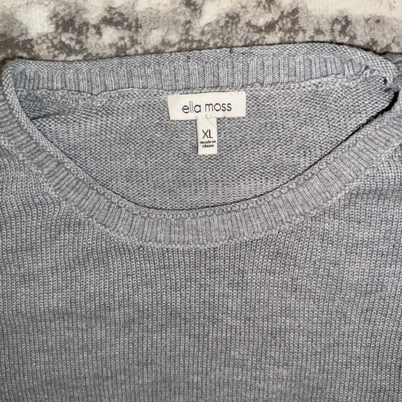 Ella Moss Gray Sweater - Picture 3 of 4